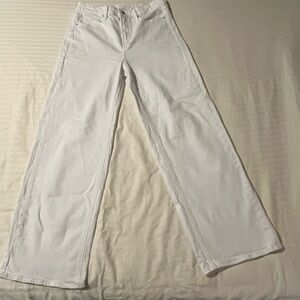 Old navy, White, Extra High Rise, Wide Leg, Size 8 Jeans